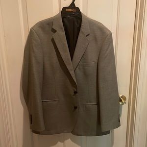 Stafford Essentials Classic Fit Gray Plaid Sportcoat Blazer